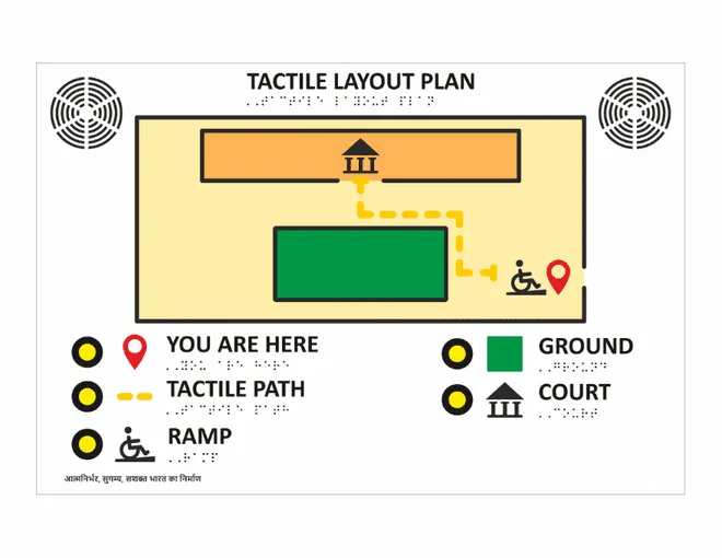 Acrylic Audio Tactile Braille Map gallery image 3
