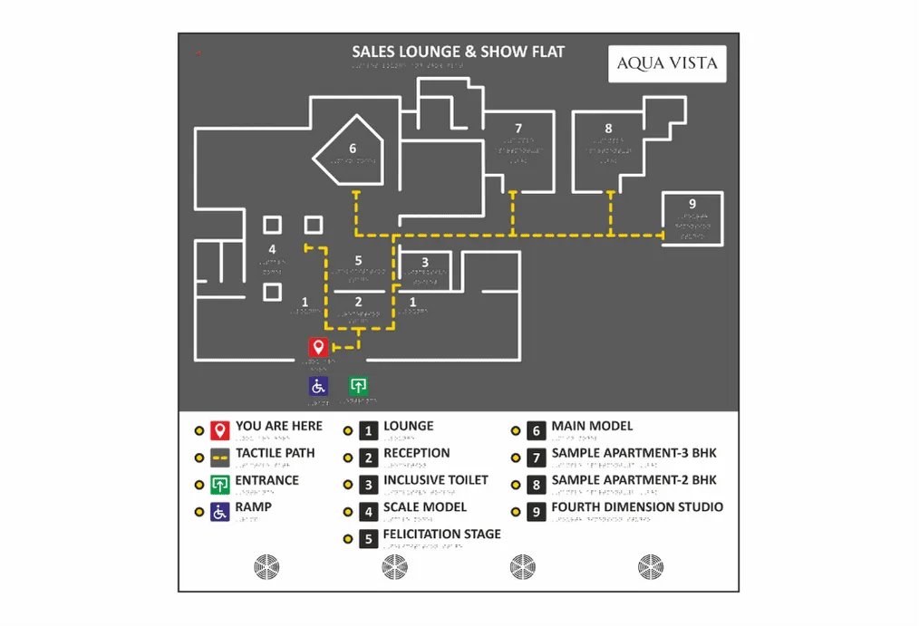 Acrylic Audio Tactile Braille Map gallery image 11